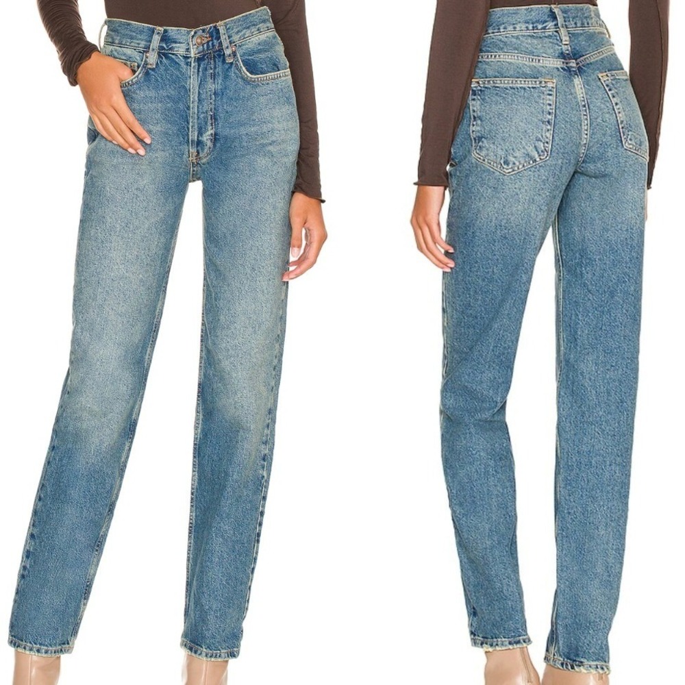 Free People We The Free Lasso Straight Jeans Womens Size 28 High Rise Denim